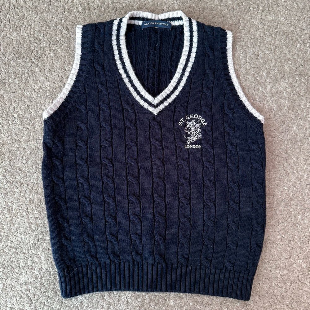 Brandy Melville St. George Sweater Vest
